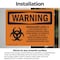 Signmission Biohazard Level II This Laboratory With Symbol OSHA Warning Sign, Vinyl Decal, 10in W x 7in L, 2PK OS-2PACK-WS-D-710-L-11985 - alternate 2